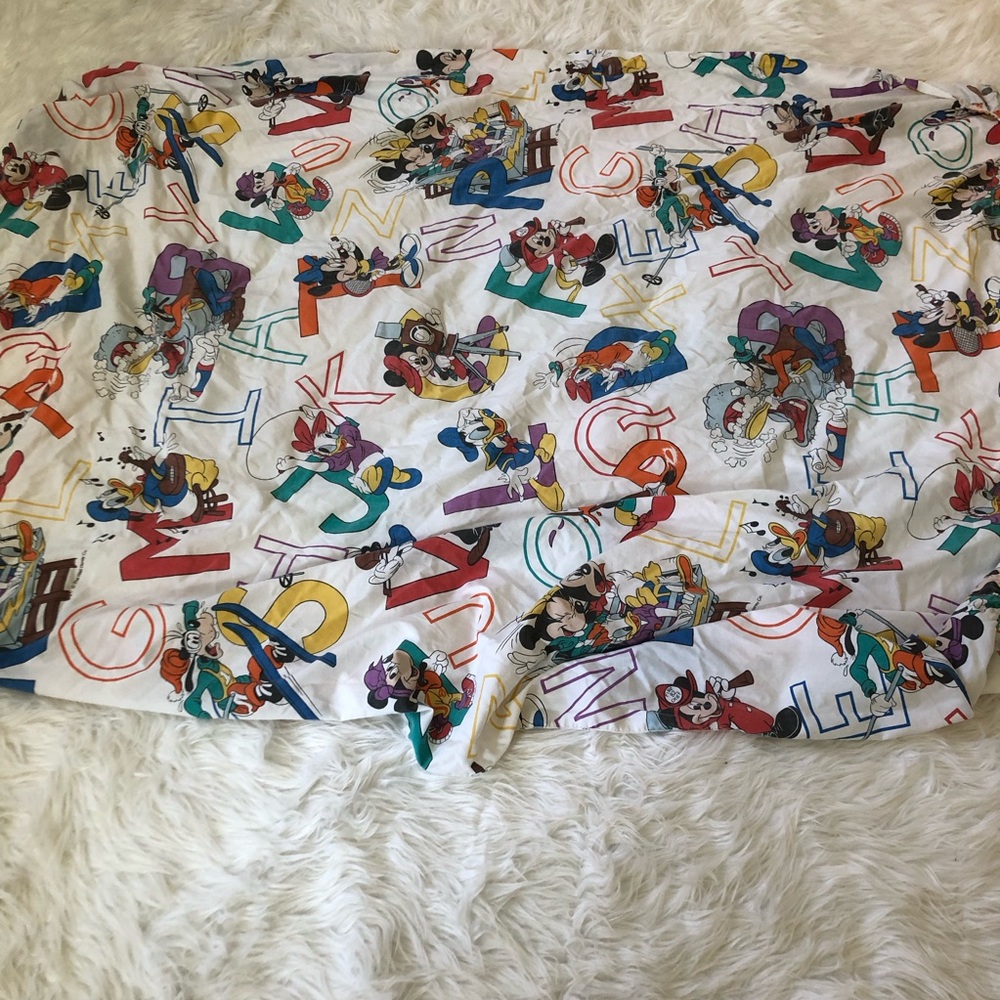 Disney Alphabet Twin Sheet Set Multicolor Vintage Pacific